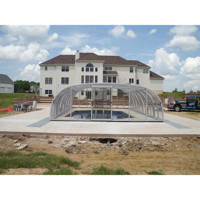 Sunrooms-Enclosures Wide Span Laguna Type V Retractable Pool Enclosure