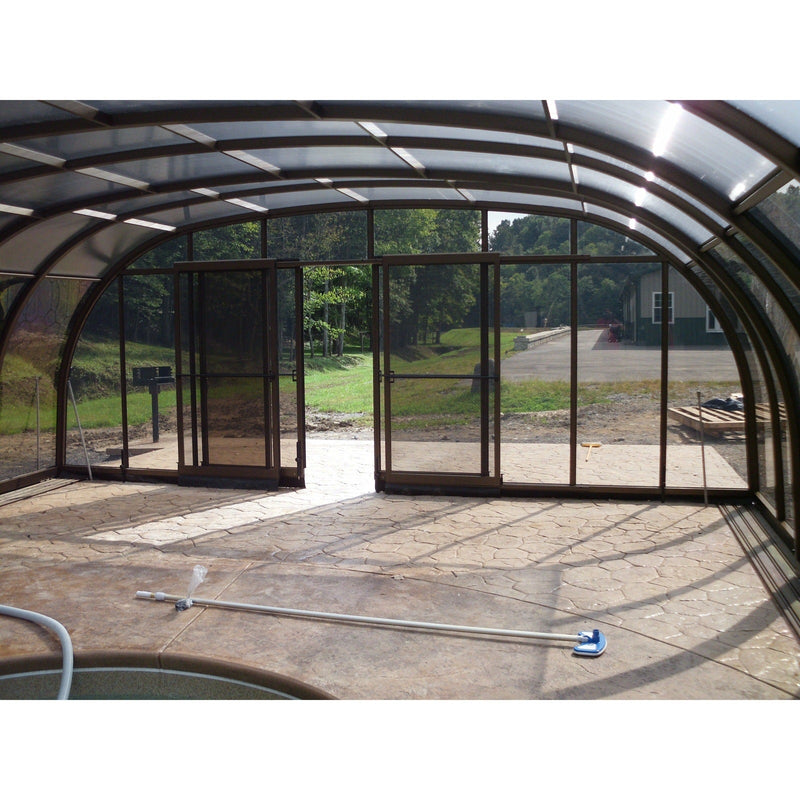 Sunrooms-Enclosures Wide Span Laguna Type VI Retractable Pool Enclosure