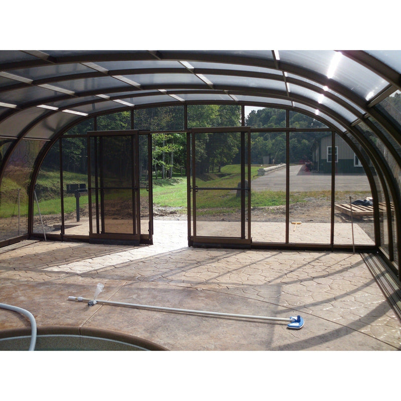 Sunrooms-Enclosures Wide Span Laguna Type V Retractable Pool Enclosure