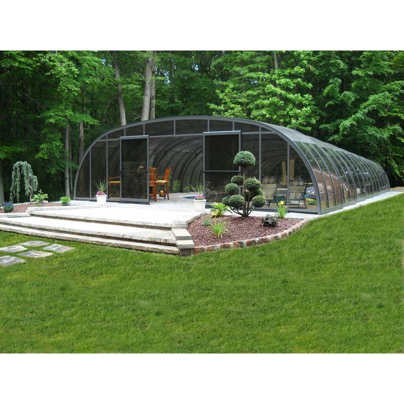 Sunrooms-Enclosures Wide Span Laguna Type V Retractable Pool Enclosure