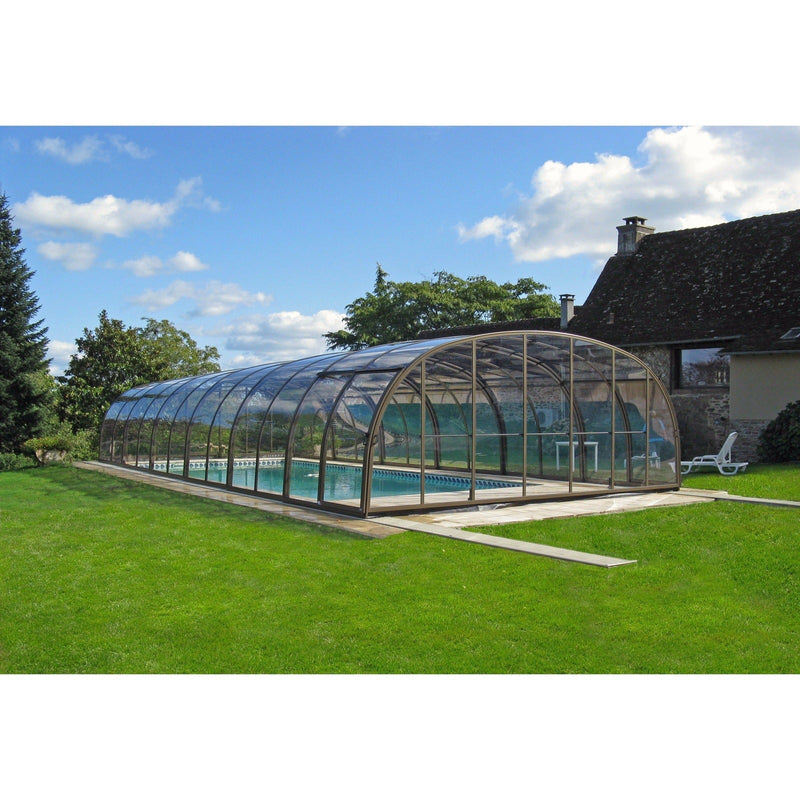 Sunrooms-Enclosures Wide Span Laguna Type VI Retractable Pool Enclosure