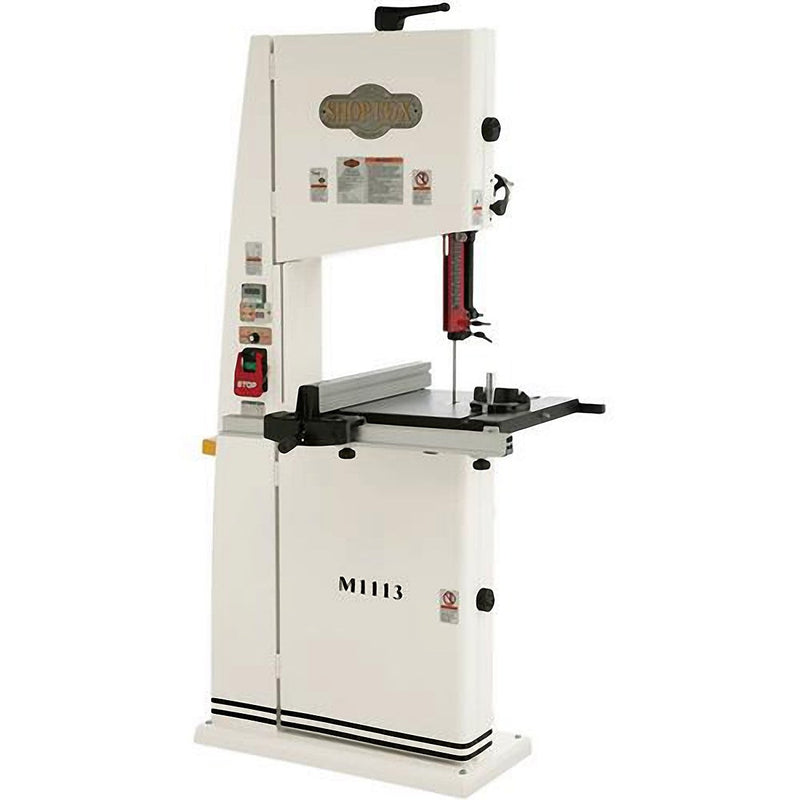 Shop Fox M1113 Wood / Metal Bandsaw with 1725 Rpm 1.5Hp 220V Single-Phase Motor