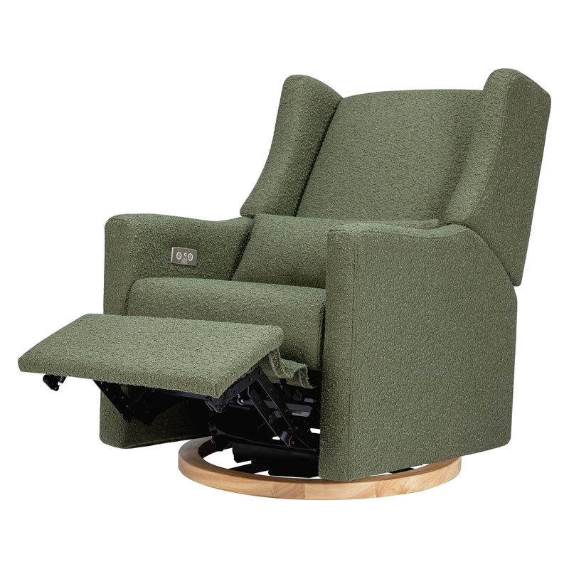 Babyletto Kiwi Electronic Recliner and Swivel Glider in Boucle with USB port - Backyard Provider