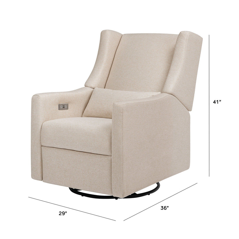 Babyletto Kiwi Electronic Recliner & Swivel Glider in Eco-Performance Fabric with USB Port - Backyard Provider