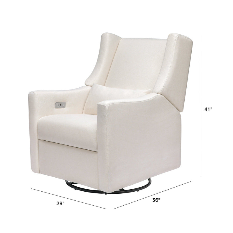 Babyletto Kiwi Electronic Recliner & Swivel Glider in Eco-Performance Fabric with USB Port - Backyard Provider