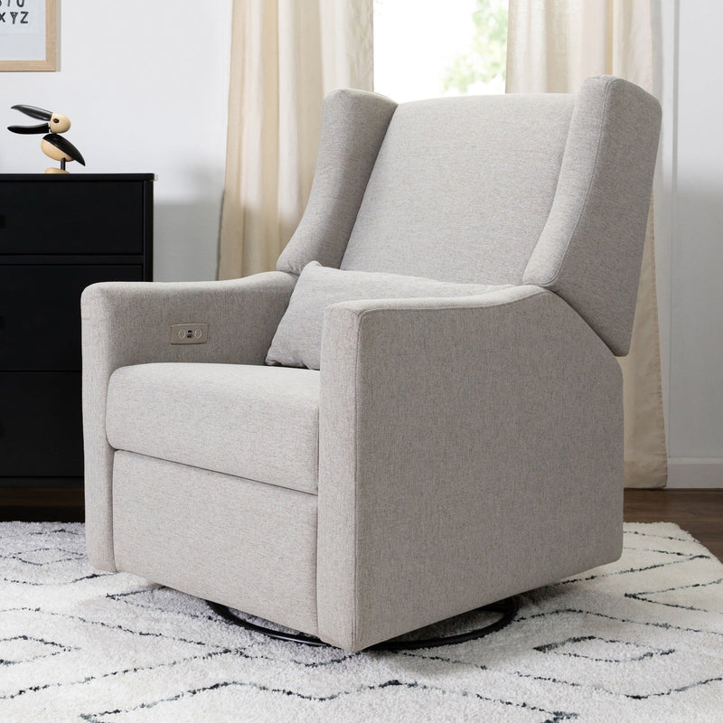 Babyletto Kiwi Electronic Recliner & Swivel Glider in Eco-Performance Fabric with USB Port - Backyard Provider