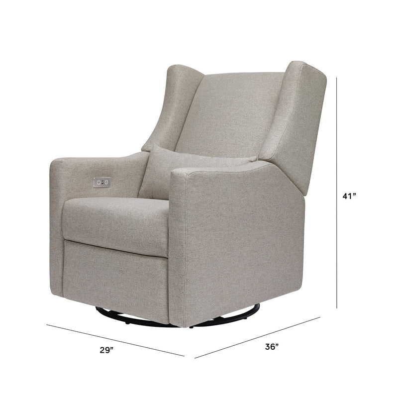 Babyletto Kiwi Electronic Recliner & Swivel Glider in Eco-Performance Fabric with USB Port - Backyard Provider