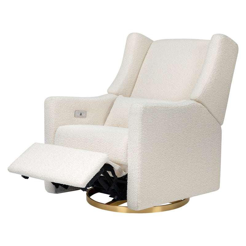 Babyletto Kiwi Electronic Recliner and Swivel Glider in Boucle with USB port - Backyard Provider