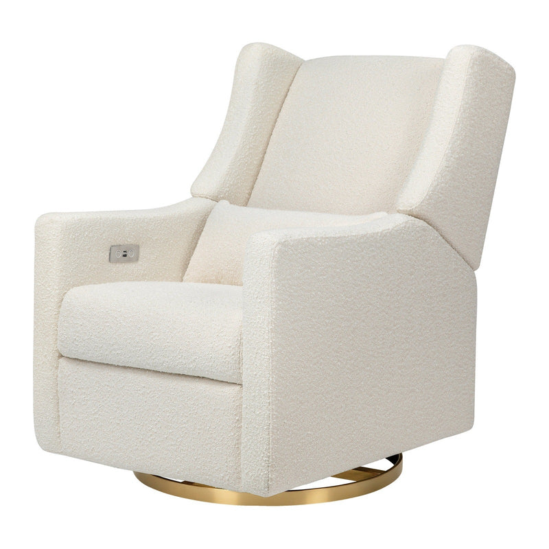 Babyletto Kiwi Electronic Recliner and Swivel Glider in Boucle with USB port - Backyard Provider