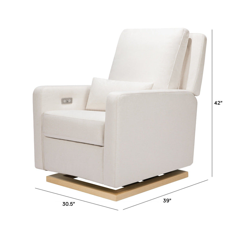 Babyletto Sigi Electronic Recliner and Glider in Eco-Performance Fabric with USB port - Backyard Provider