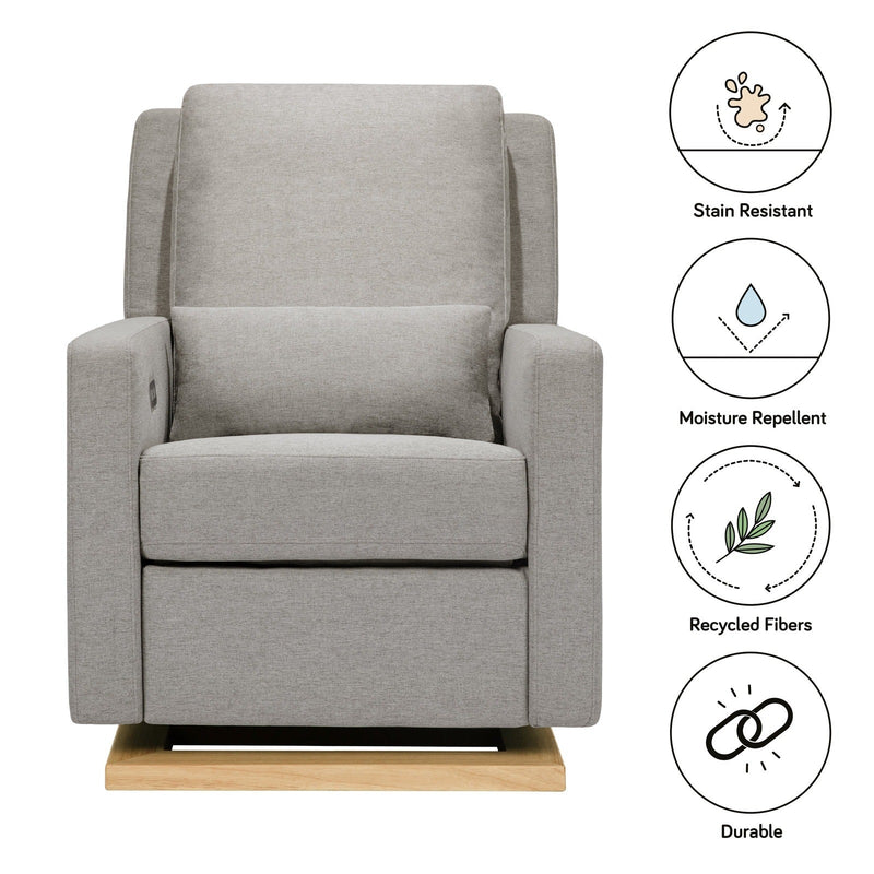 Babyletto Sigi Electronic Recliner and Glider in Eco-Performance Fabric with USB port - Backyard Provider