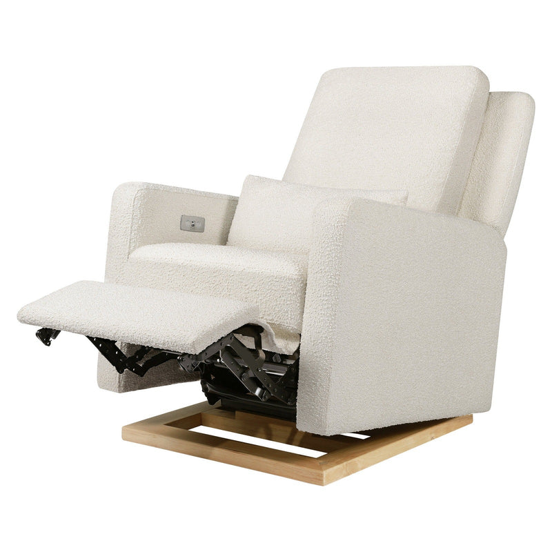 Babyletto Sigi Electronic Recliner and Glider in Boucle with USB port - Backyard Provider