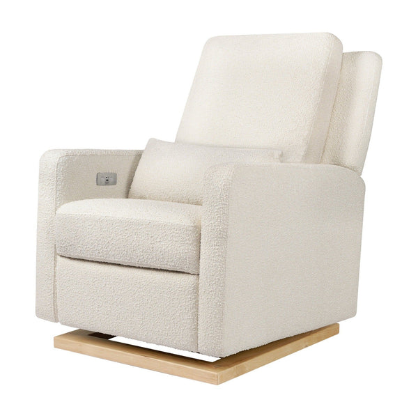 Babyletto Sigi Electronic Recliner and Glider in Boucle with USB port - Backyard Provider