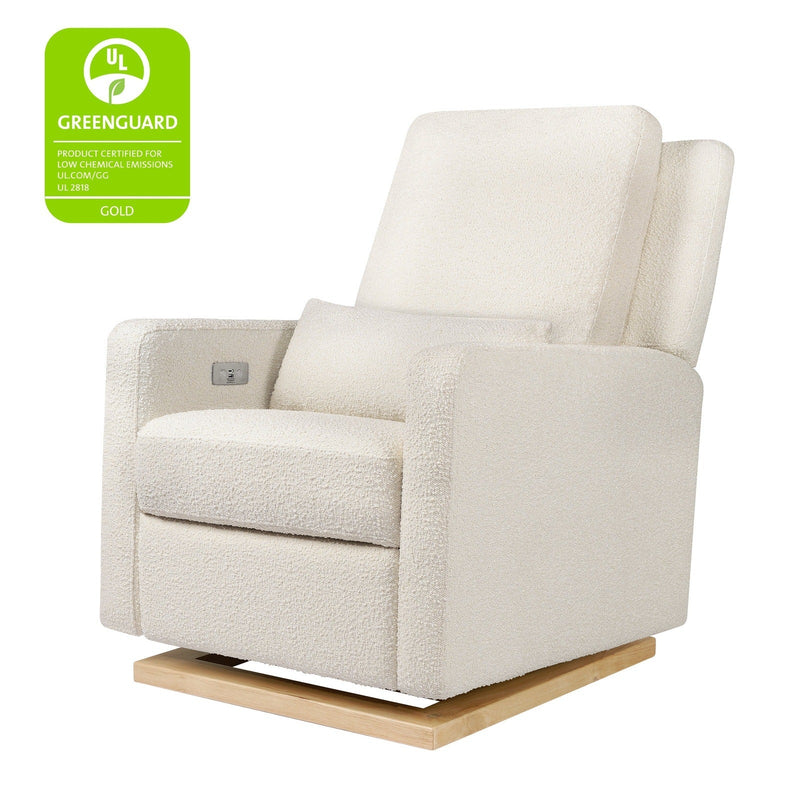 Babyletto Sigi Electronic Recliner and Glider in Boucle with USB port - Backyard Provider