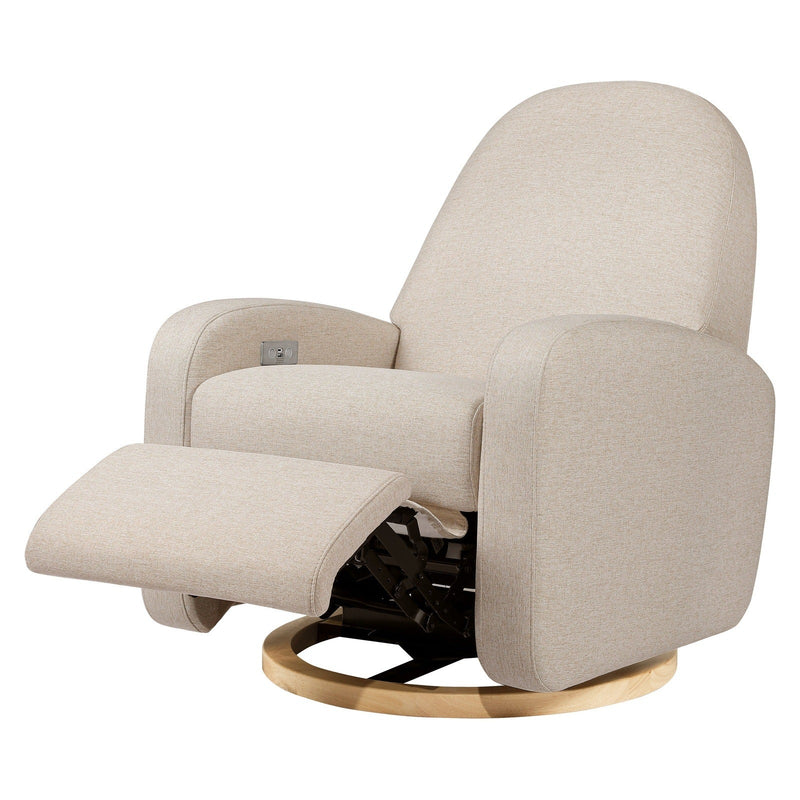 Babyletto Nami Electronic Recliner & Swivel Glider in Eco-Performance Fabric with USB Port - Backyard Provider