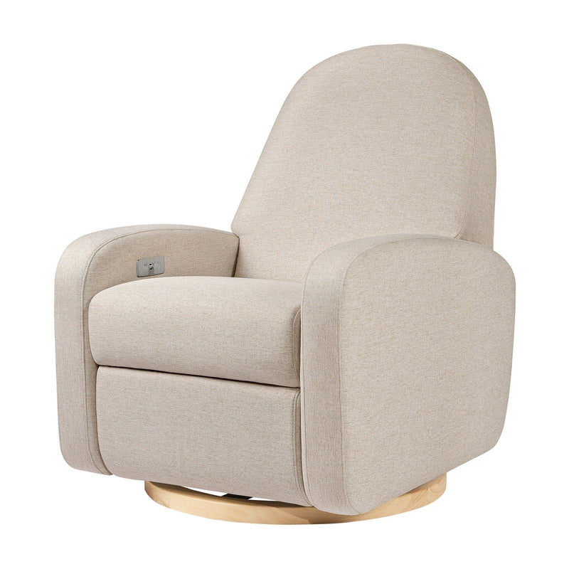 Babyletto Nami Electronic Recliner & Swivel Glider in Eco-Performance Fabric with USB Port - Backyard Provider