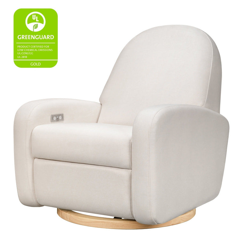 Babyletto Nami Electronic Recliner & Swivel Glider in Eco-Performance Fabric with USB Port - Backyard Provider