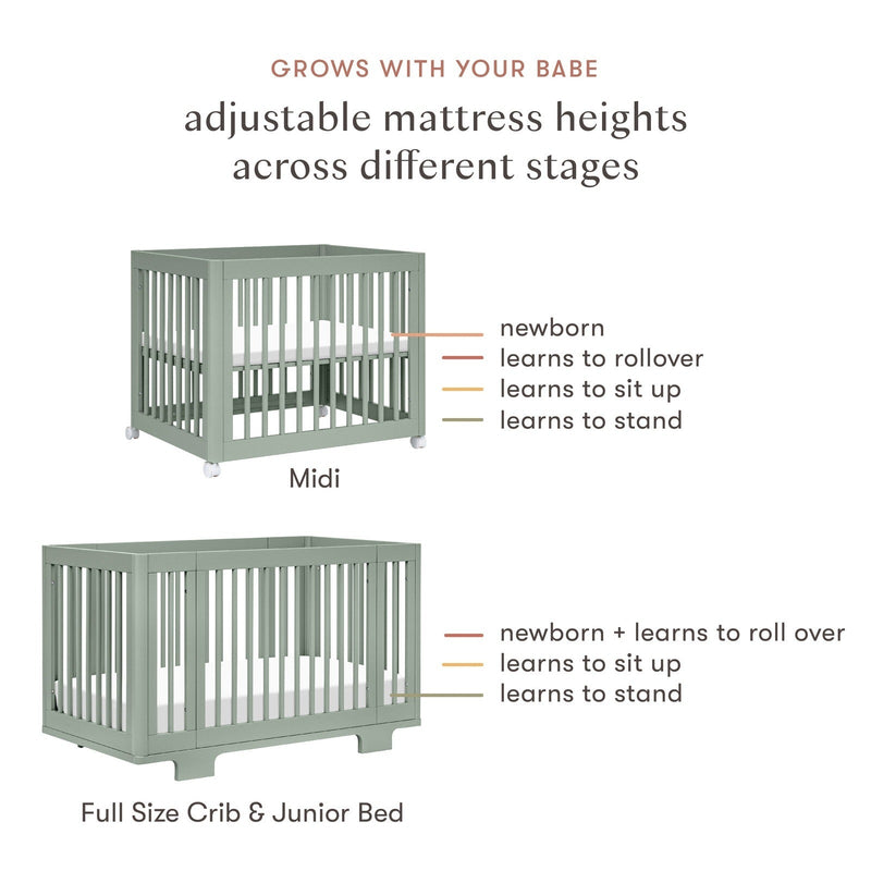 Babyletto Yuzu 8-in-1 Convertible Crib with All-Stages Conversion Kits - Backyard Provider