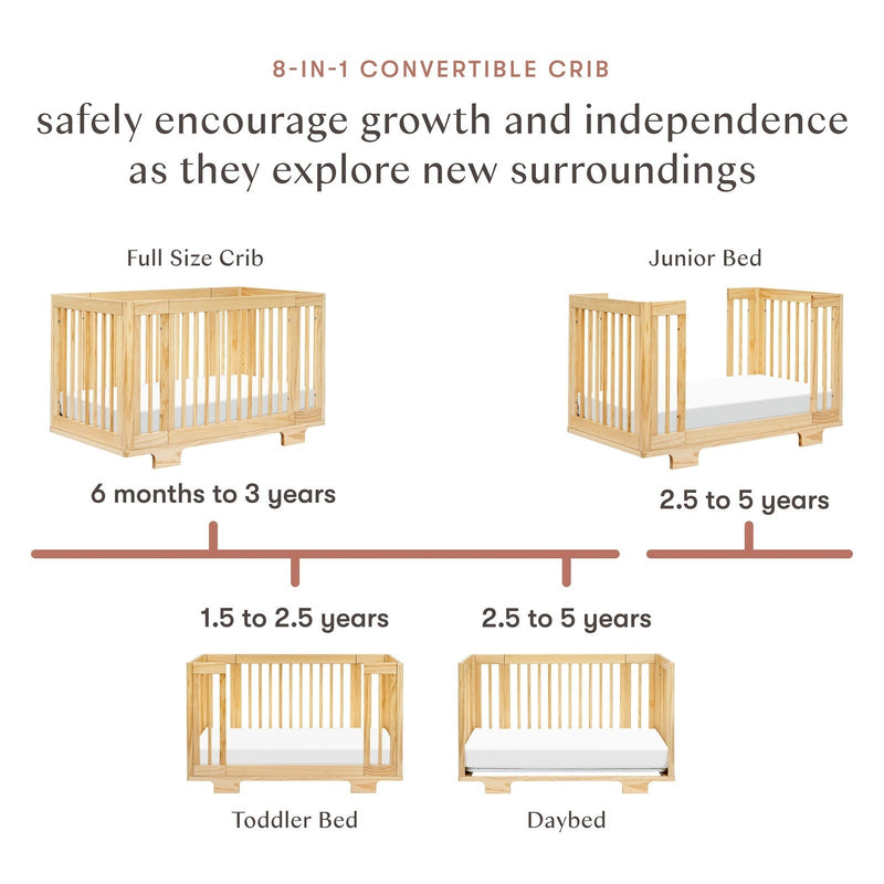 Babyletto Yuzu 8-in-1 Convertible Crib with All-Stages Conversion Kits - Backyard Provider