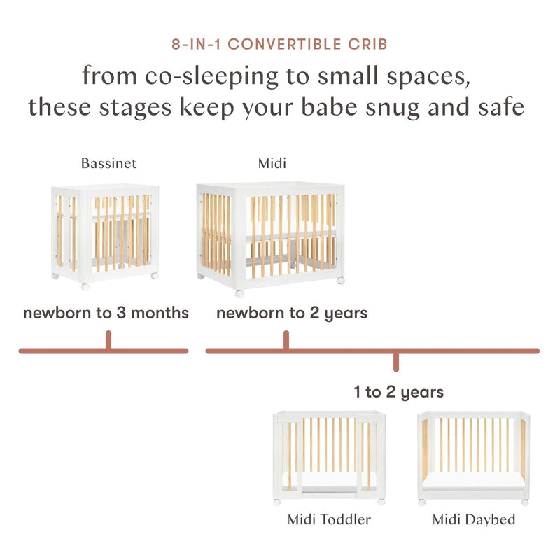 Babyletto Yuzu 8-in-1 Convertible Crib with All-Stages Conversion Kits - Backyard Provider