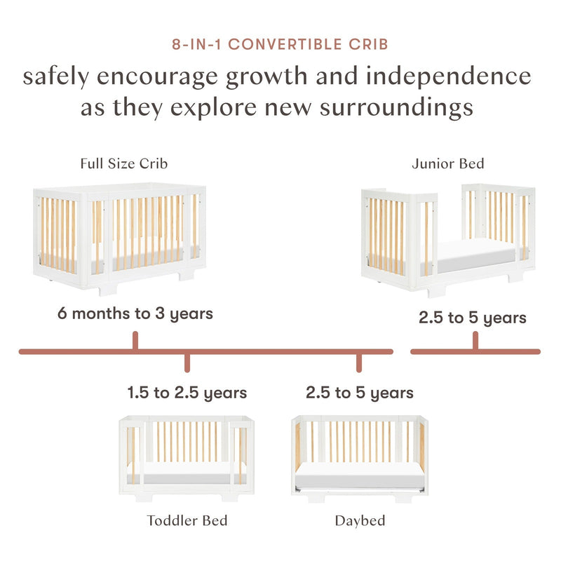 Babyletto Yuzu 8-in-1 Convertible Crib with All-Stages Conversion Kits - Backyard Provider