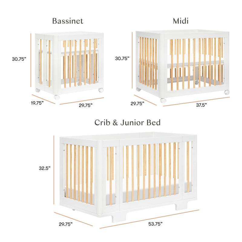 Babyletto Yuzu 8-in-1 Convertible Crib with All-Stages Conversion Kits - Backyard Provider