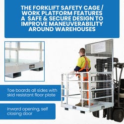 MHA Products Forklift Safety Cage / Work Platform - Backyard Provider