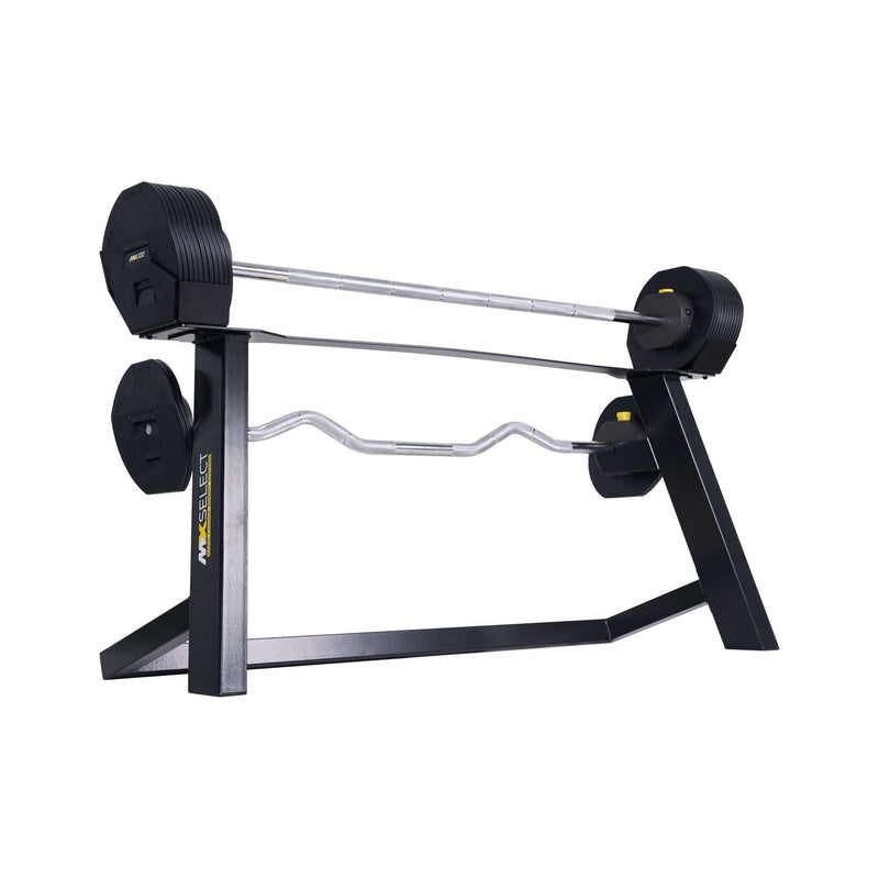 MX100 Rapid Change Adjustable Barbell / Curl Bar System (28 lbs to 100 lbs) - Backyard Provider