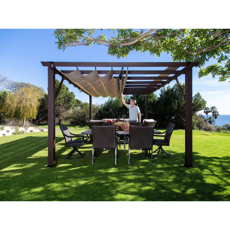 Paragon Outdoor Modena Soft Top Pergola - Backyard Provider