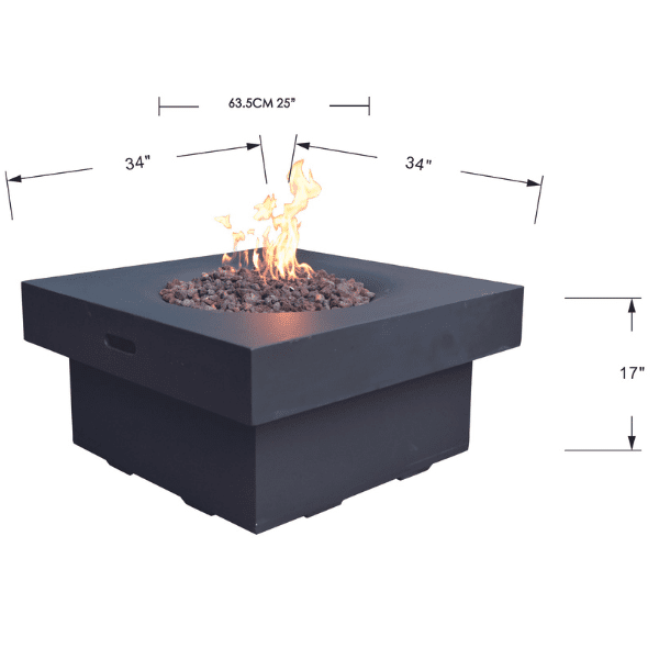 Modeno Branford Fire Table OFG141 - In Stock