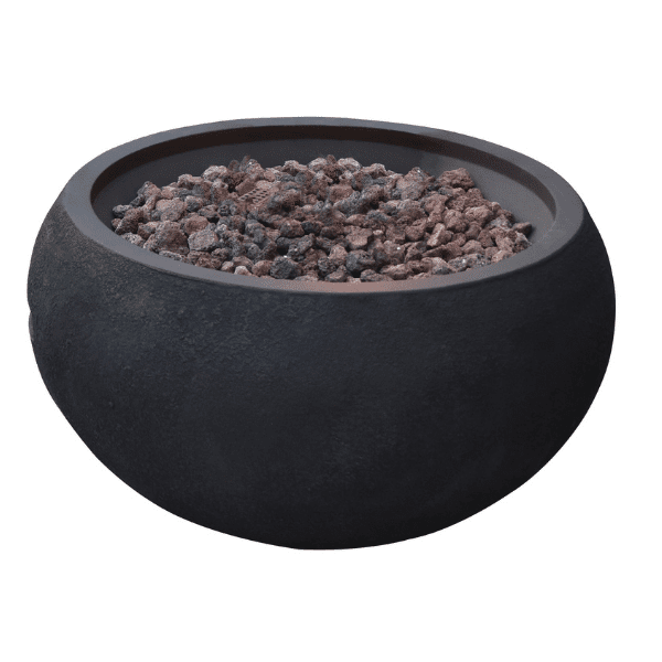 Modeno York Black Round Fire Pit - OFG115