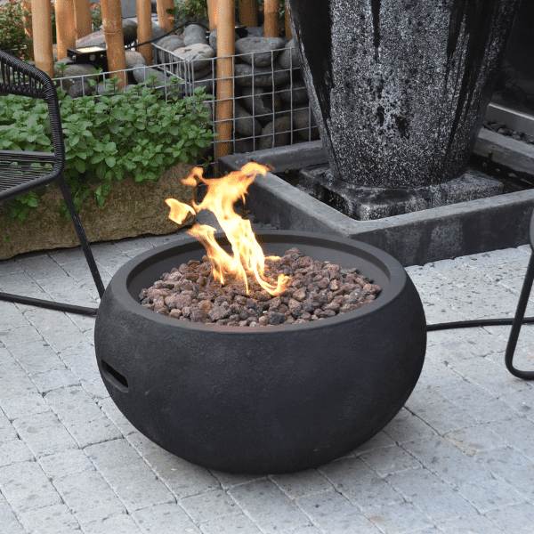 Modeno York Black Round Fire Pit - OFG115