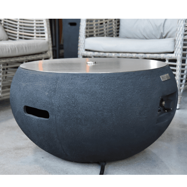 Modeno York Black Round Fire Pit - OFG115