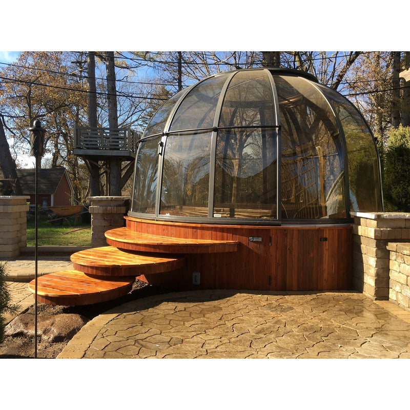 Sunrooms-Enclosures Orlando 5000 Hot Tub Enclosure Spa Dome, 8′ 10″H, 16' 5"D