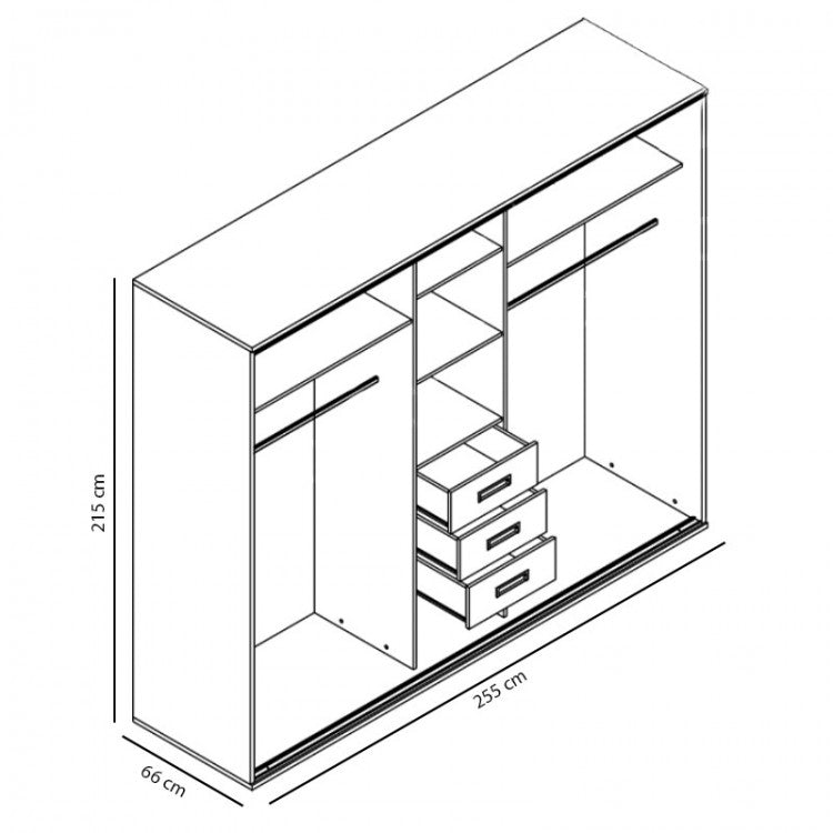 Maxima House Wardrobe ARIA - MAR001 - Backyard Provider