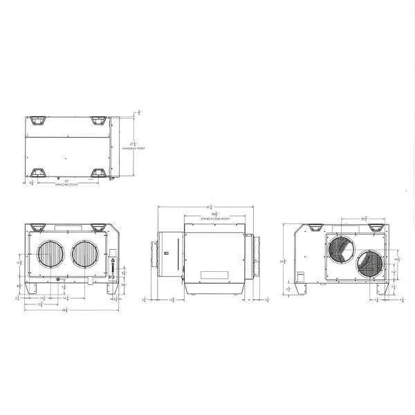 Quest 506 Commercial Overhead Dehumidifier - Backyard Provider