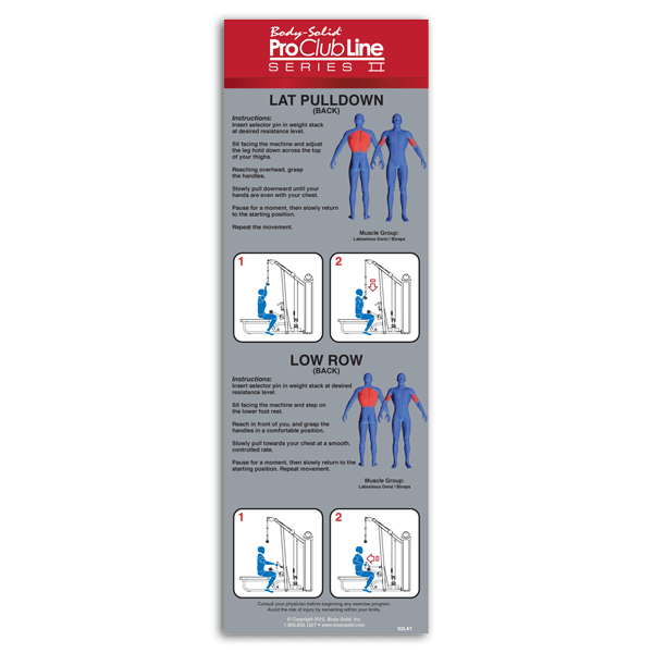 Body-Solid Pro Clubline S2LAT Series II Lat Pull Down & Seated Row