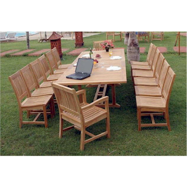 Anderson Teak Valencia Rialto 15-Pieces Dining Set - Set-33