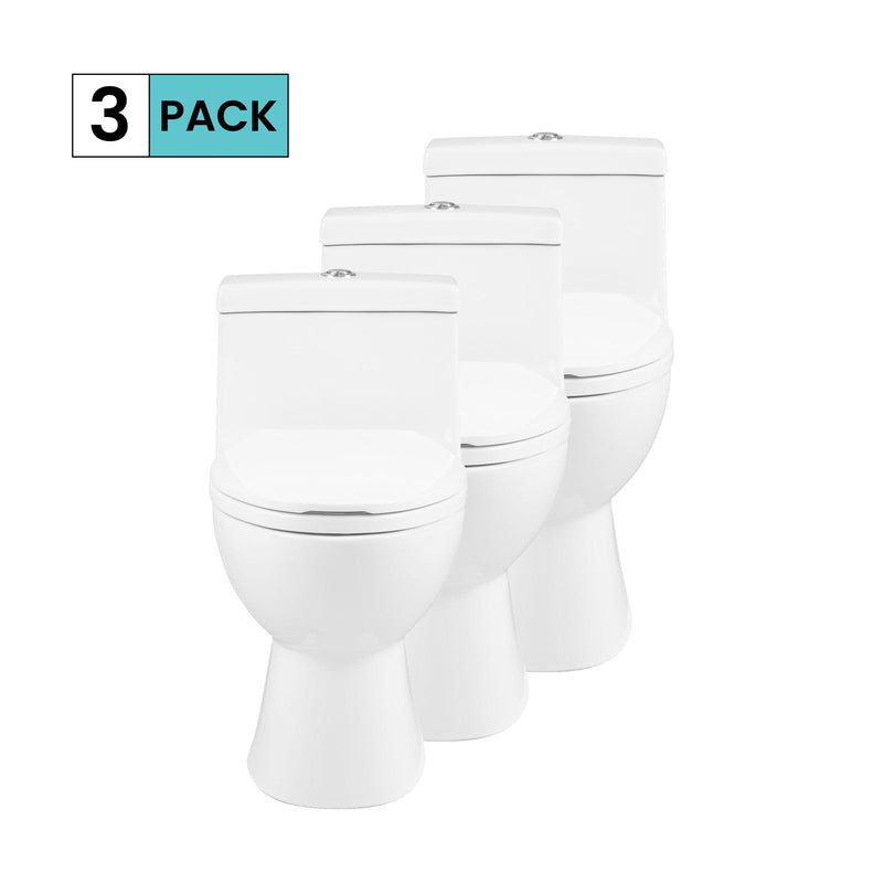 Swiss Madison Basque One-Piece Elongated Toilet Dual-Flush 1.1/1.6 gpf 3-Pack - SM-1T140-3 - Backyard Provider