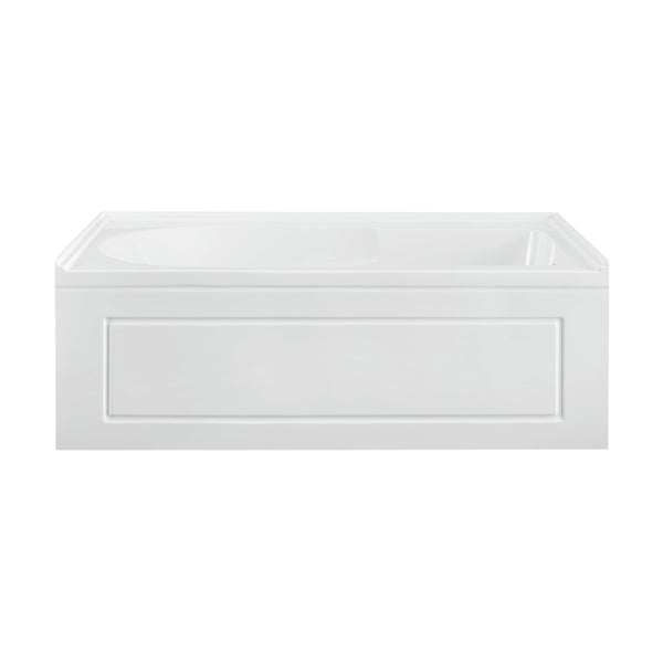 Swiss Madison Concorde 60 in. x 32 in. Acrylic Glossy White, Alcove, Integral, Right-Hand Drain, Apron Bathtub - SM-AB560 - Backyard Provider