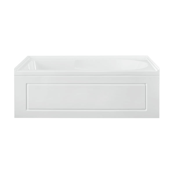 Swiss Madison Concorde 60 in. x 32 in. Acrylic Glossy White, Alcove, Integral, Left-Hand Drain, Apron Bathtub - SM-AB561 - Backyard Provider