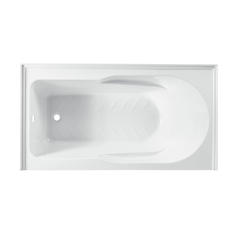 Swiss Madison Concorde 60 in. x 32 in. Acrylic Glossy White, Alcove, Integral, Left-Hand Drain, Apron Bathtub - SM-AB561 - Backyard Provider