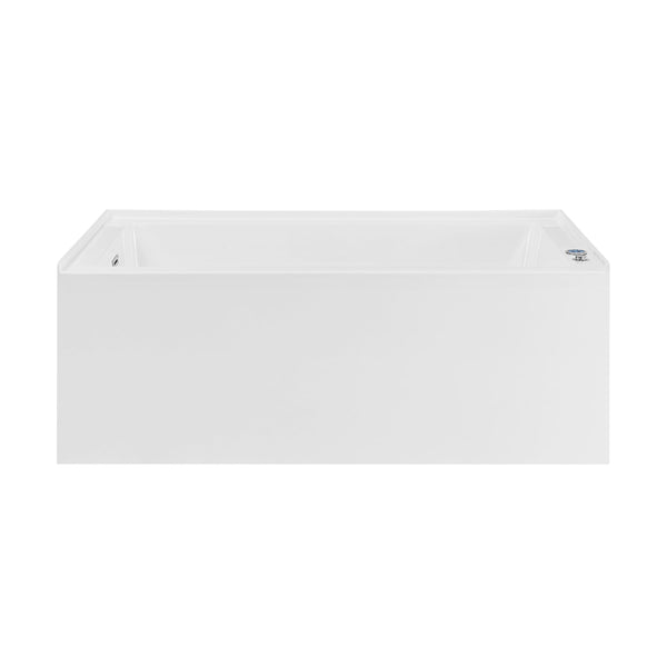 Swiss Madison Avancer 60" x 36" Left-Hand Drain Rectangular Alcove Whirlpool Bathtub with Apron - SM-AB590 - Backyard Provider