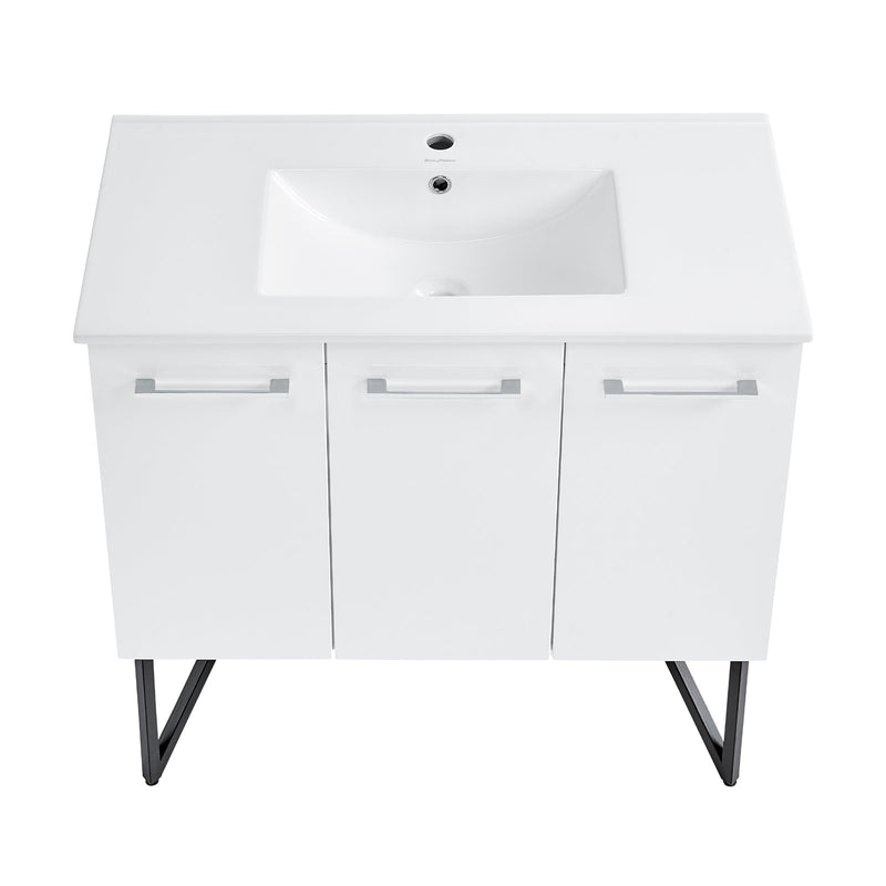 Swiss Madison Annecy 36" Bathroom Vanity in White - SM-BV213 - Backyard Provider