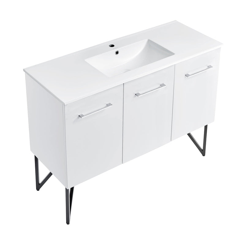 Swiss Madison Annecy 48" Bathroom Vanity in White - SM-BV214 - Backyard Provider