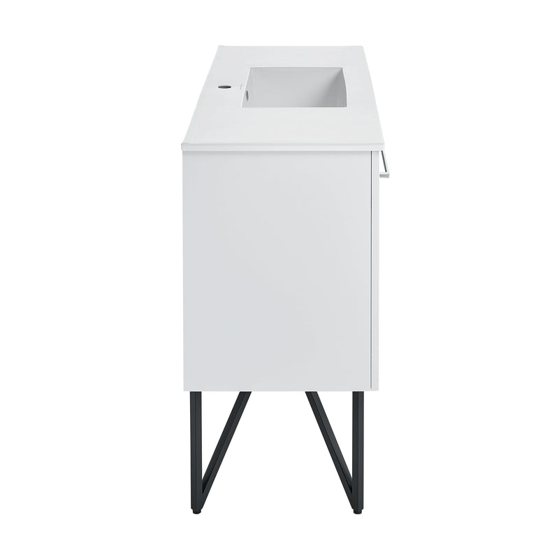 Swiss Madison Annecy 48" Bathroom Vanity in White - SM-BV214 - Backyard Provider