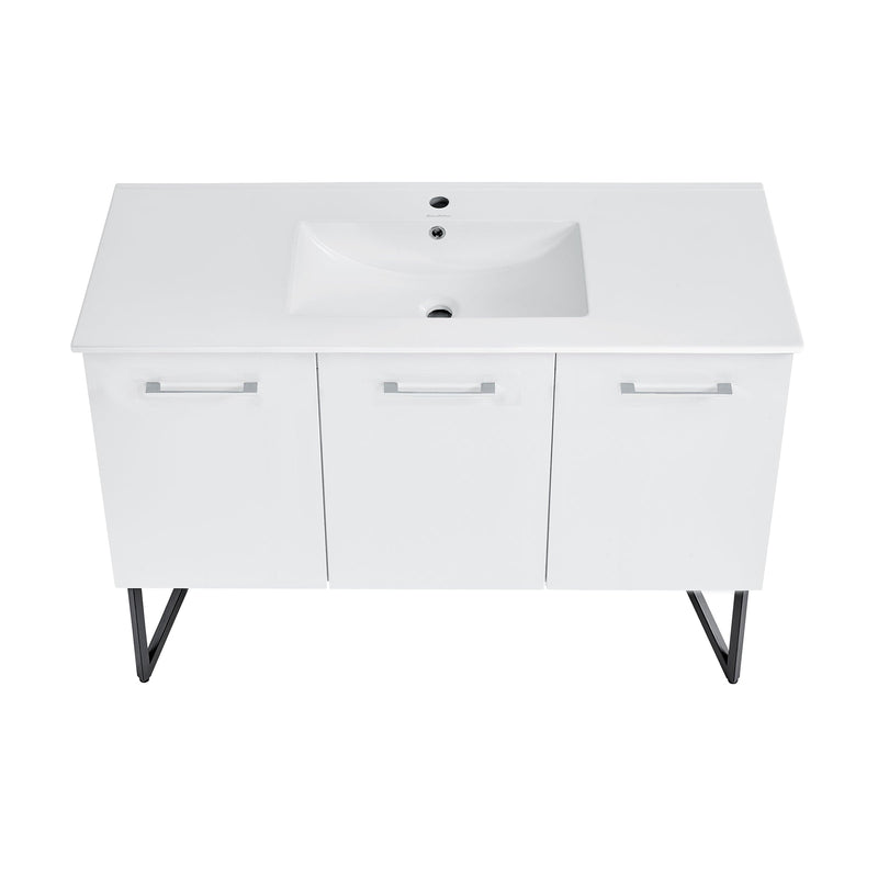 Swiss Madison Annecy 48" Bathroom Vanity in White - SM-BV214 - Backyard Provider