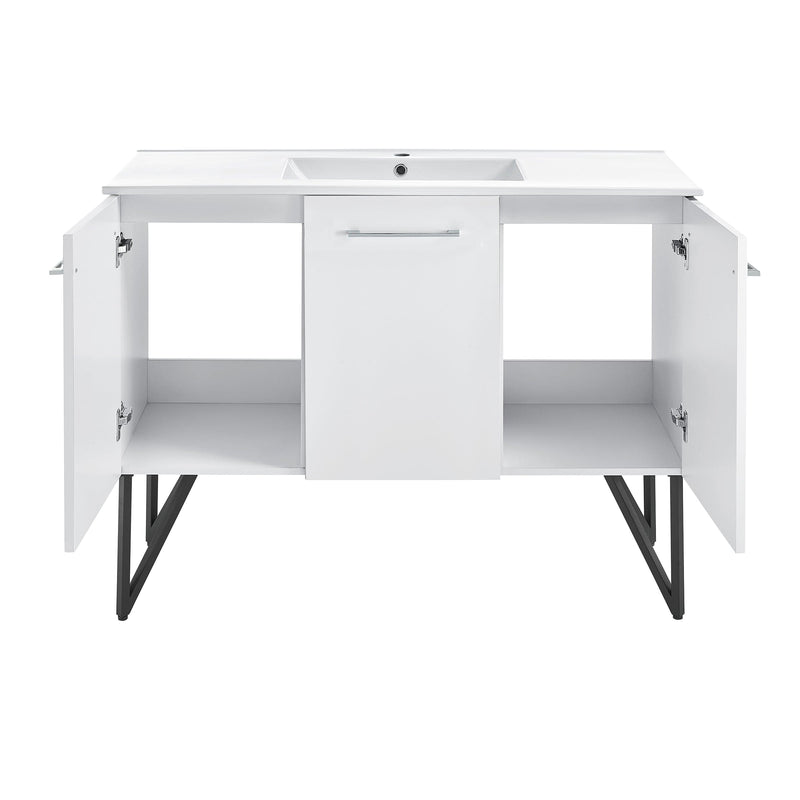 Swiss Madison Annecy 48" Bathroom Vanity in White - SM-BV214 - Backyard Provider