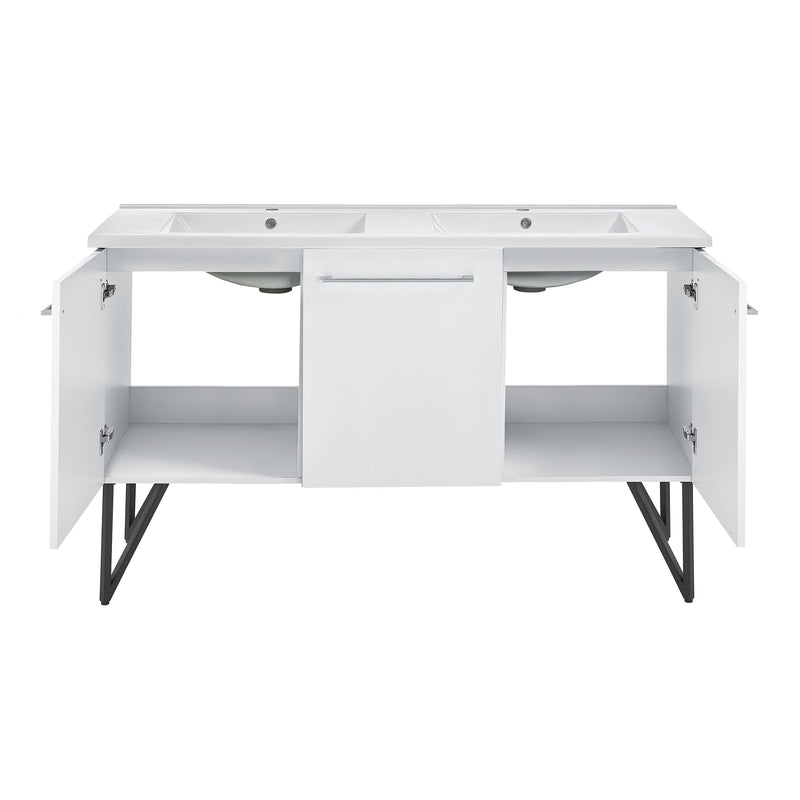 Swiss Madison Annecy 60" Bathroom Vanity in White - SM-BV216 - Backyard Provider