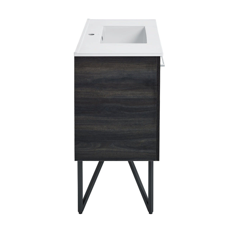 Swiss Madison Annecy 36" Bathroom Vanity in Black Walnut - SM-BV223 - Backyard Provider